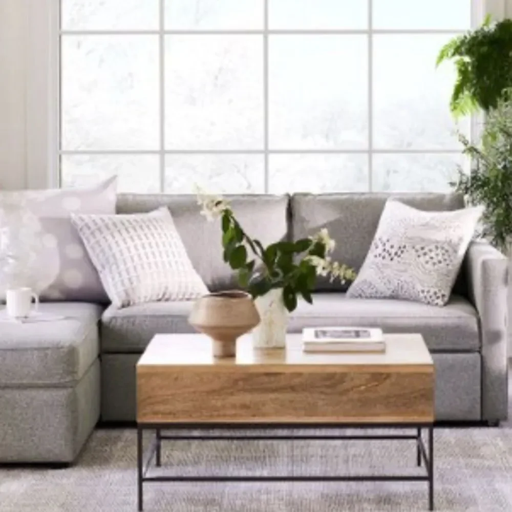 2 West Elm Abstract Woodland Landscape Cushion Covers